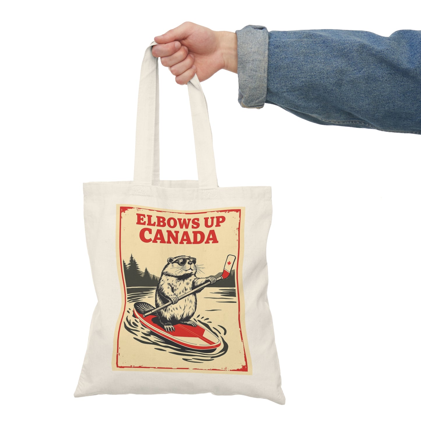 Tote Bag - Elbows Up Canada Fun Beaver Outdoor bag