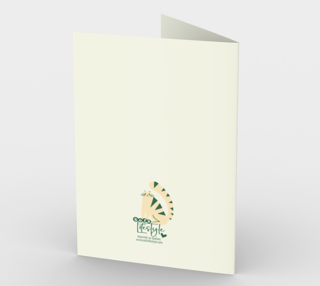 Greeting Card- Every day set of 3 different cards. Bonne Journée, Bonne études et Matin Matcha