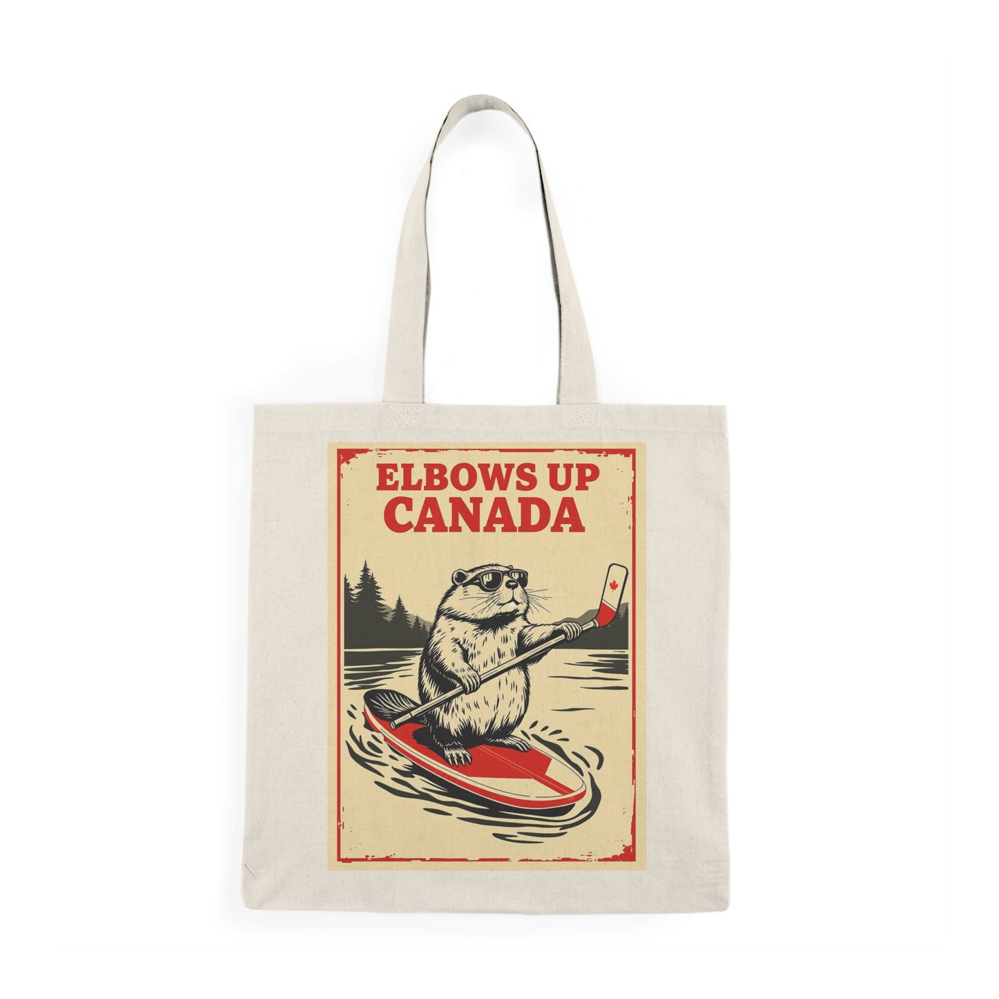 Tote Bag - Elbows Up Canada Fun Beaver Outdoor bag
