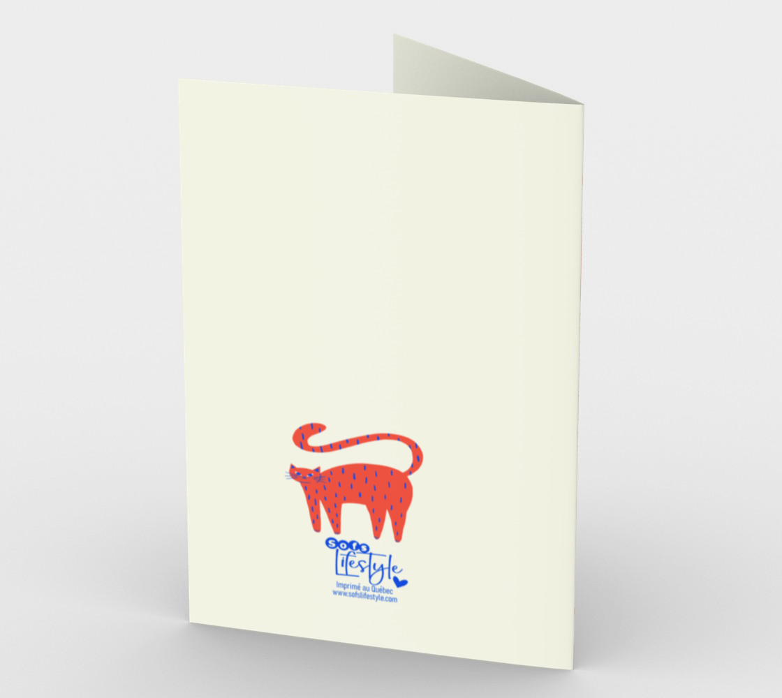 Greeting Card- Every day set of 3 different cards. Bonne Journée, Bonne études et Matin Matcha