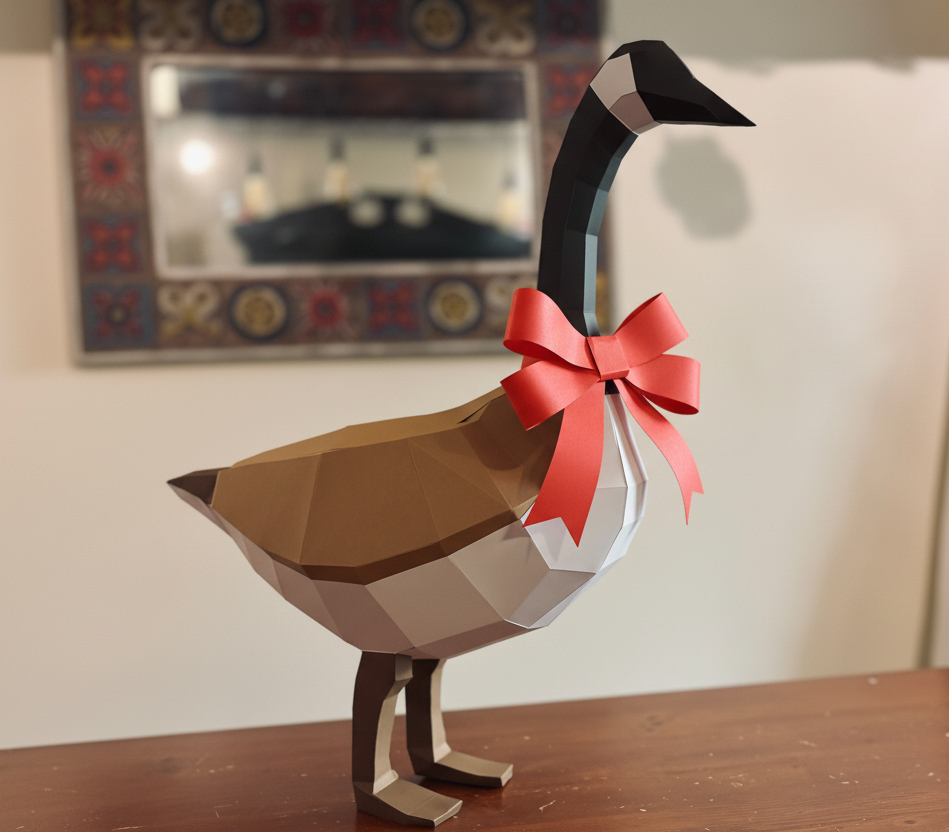 Pre-Order Canadian goose 3D papercraft origami kit