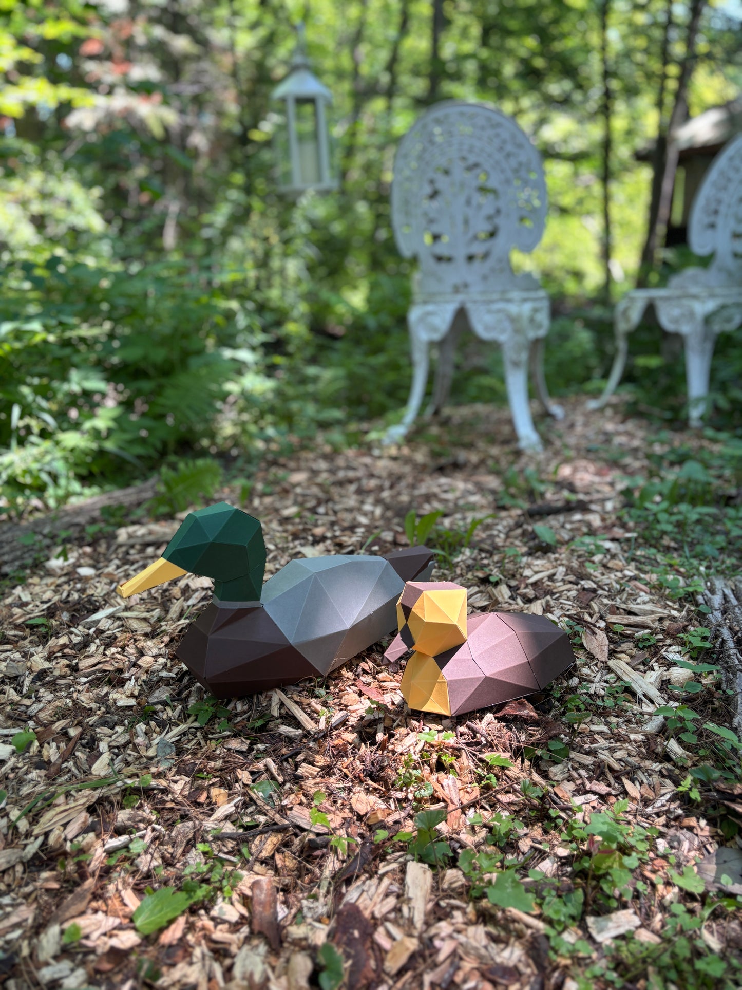 Canard 3D LUX en papier, kit d'origami, activité de bricolage en papier 3D