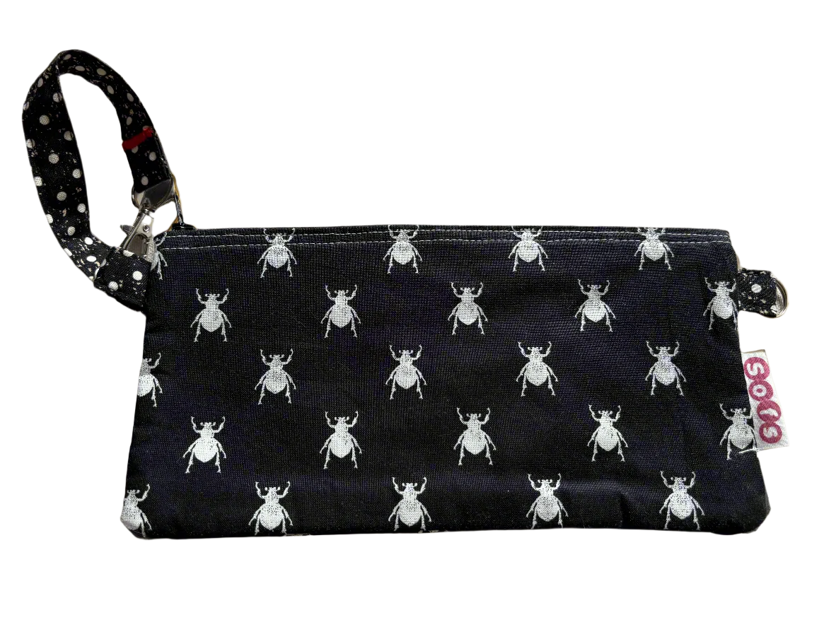 Wristlet, little pouch bag in bug's life made in Quebec Canada