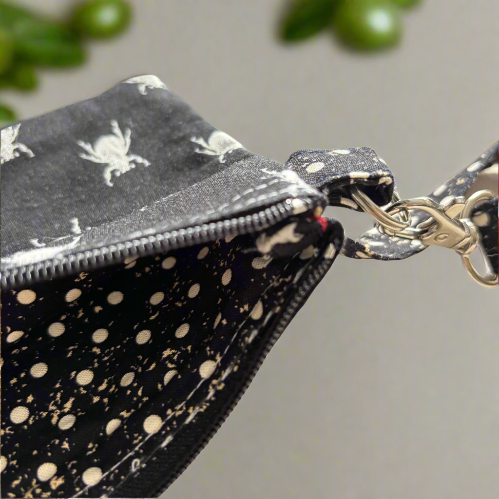 Wristlet, little pouch bag in bug's life made in Quebec Canada