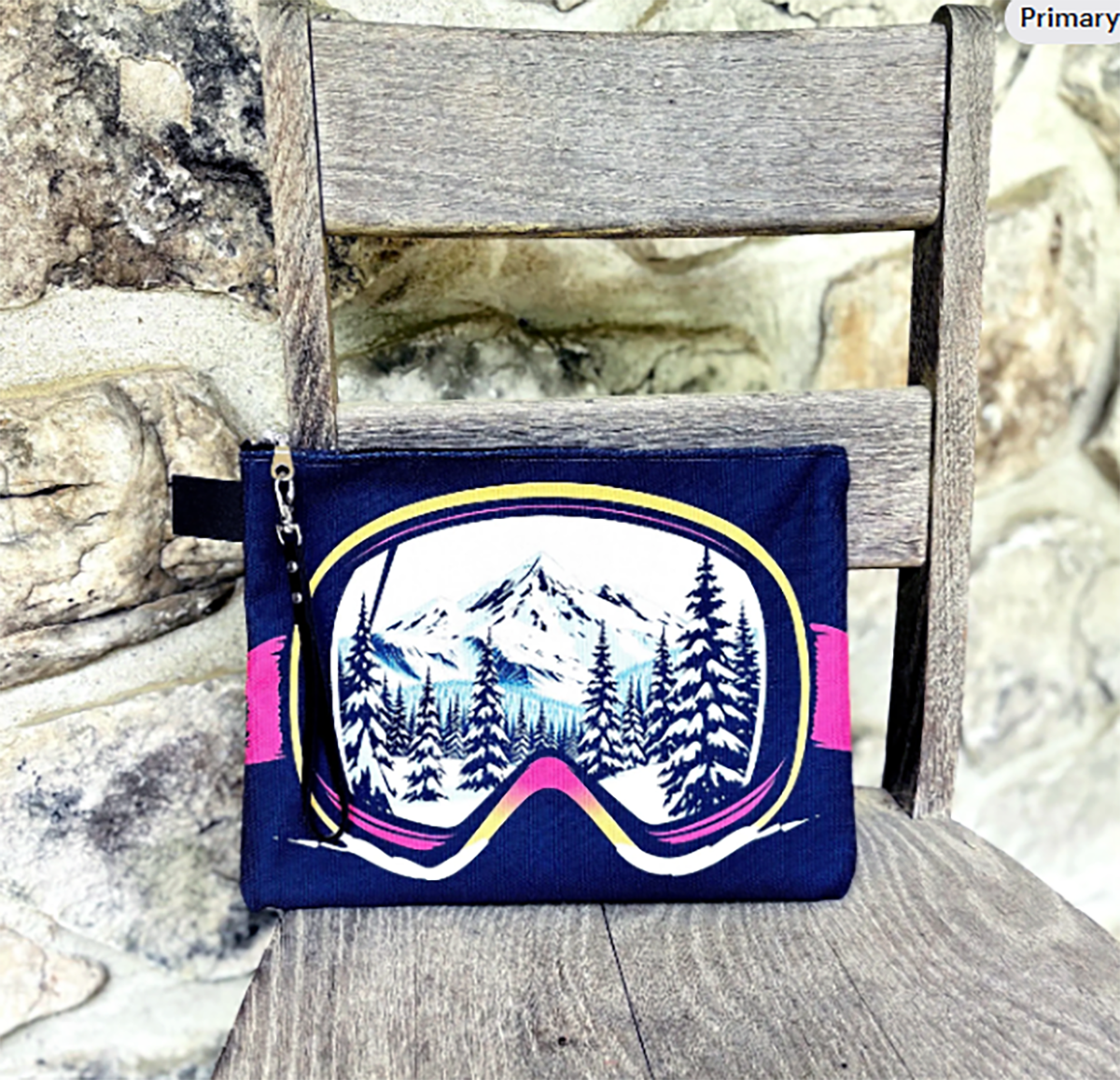 Wristlet Carry all Strong type Ski goggles bag made in Montreal Canada