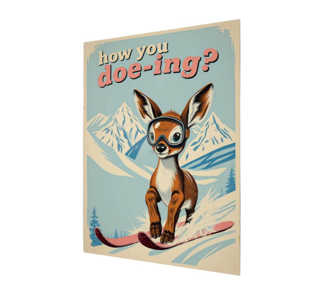 Poster How you doe ing? for your home made with our Ski art style graphics