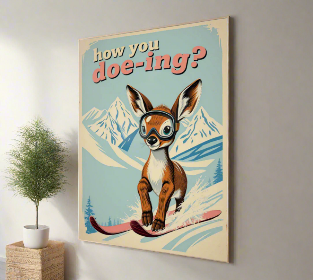 Poster How you doe ing? for your home made with our Ski art style graphics