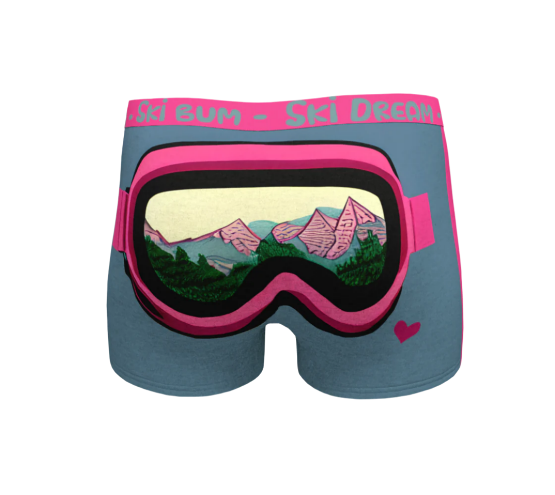 Boyshorts Boxers in Sweet Ski Dream