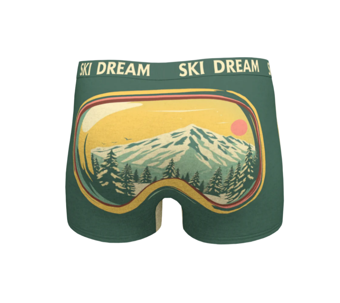 Boyshorts Boxers in Ski dream, perfect Ski lover gift look for matching set