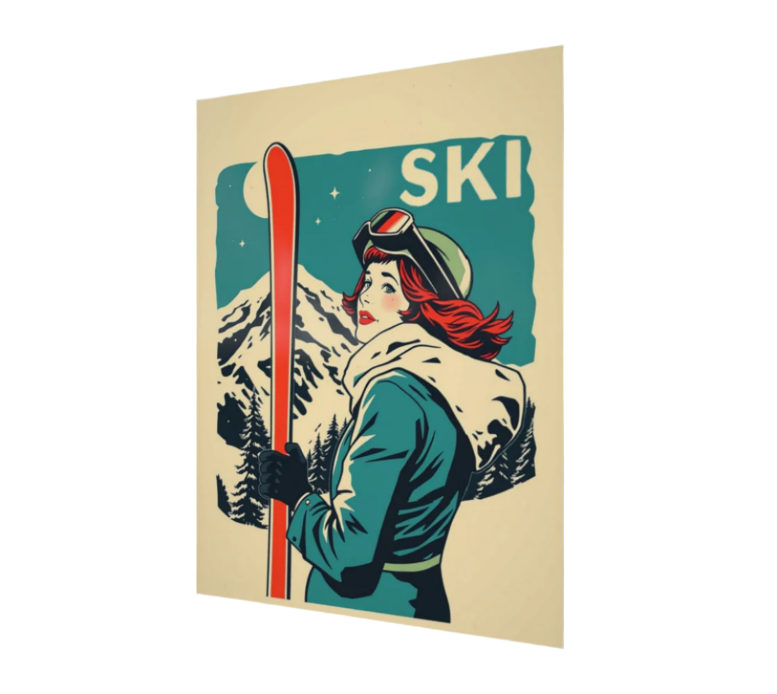 Poster Ski. Retro Ski evening #2
