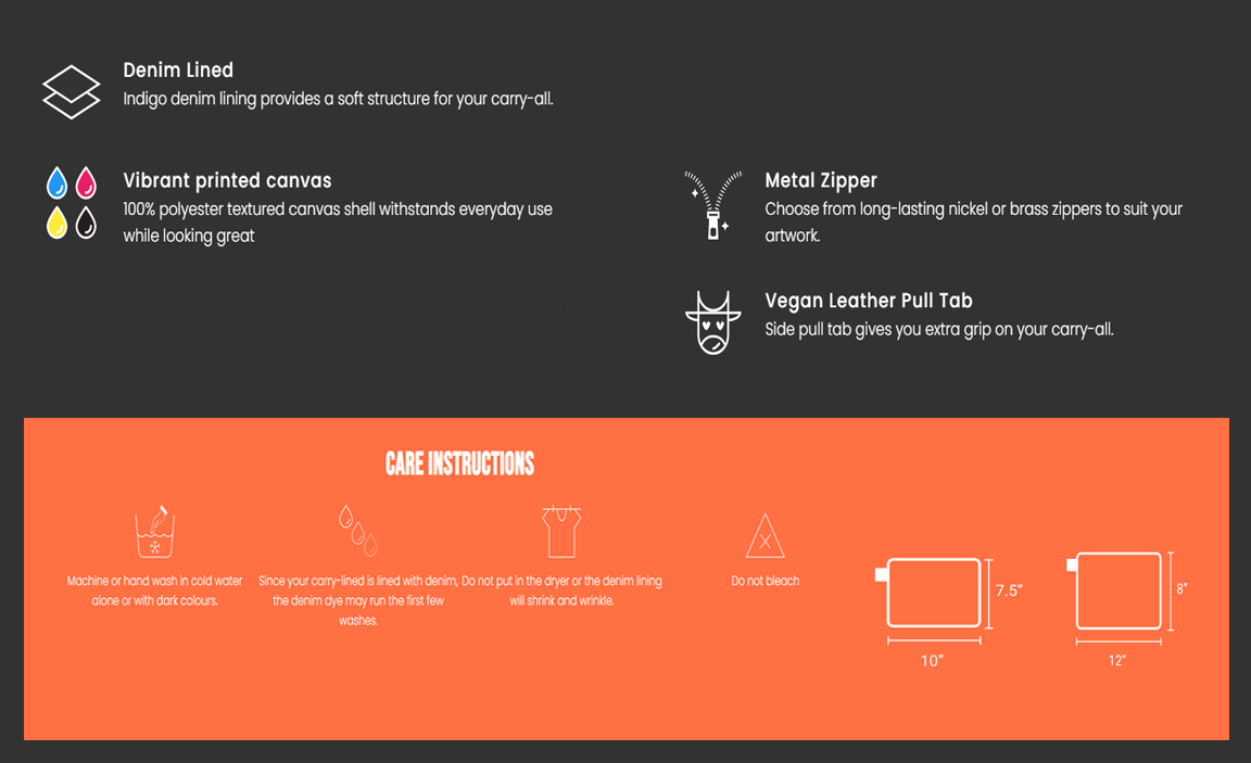 Wristlet Carry all Soft Ski goggles cute bag made in Montreal Canada