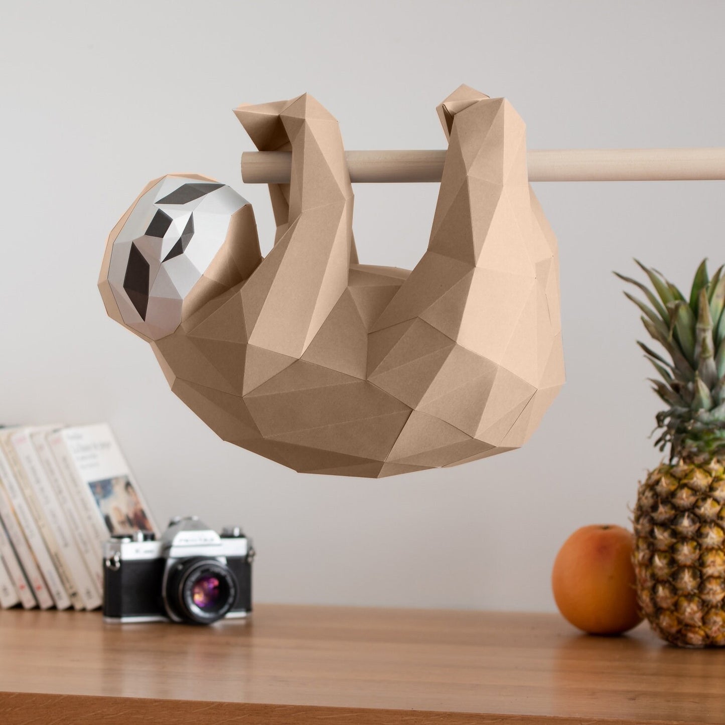 DIY Sloth 3D Origami paper model Kit