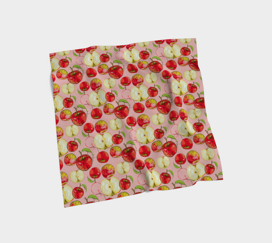 Scarf in Gabrielle's apples 100% cotton