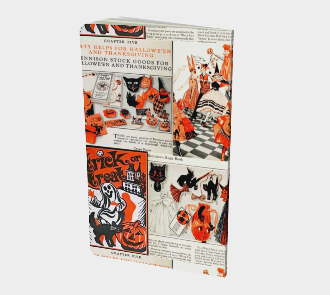 Notebook in Vintage Halloween collage