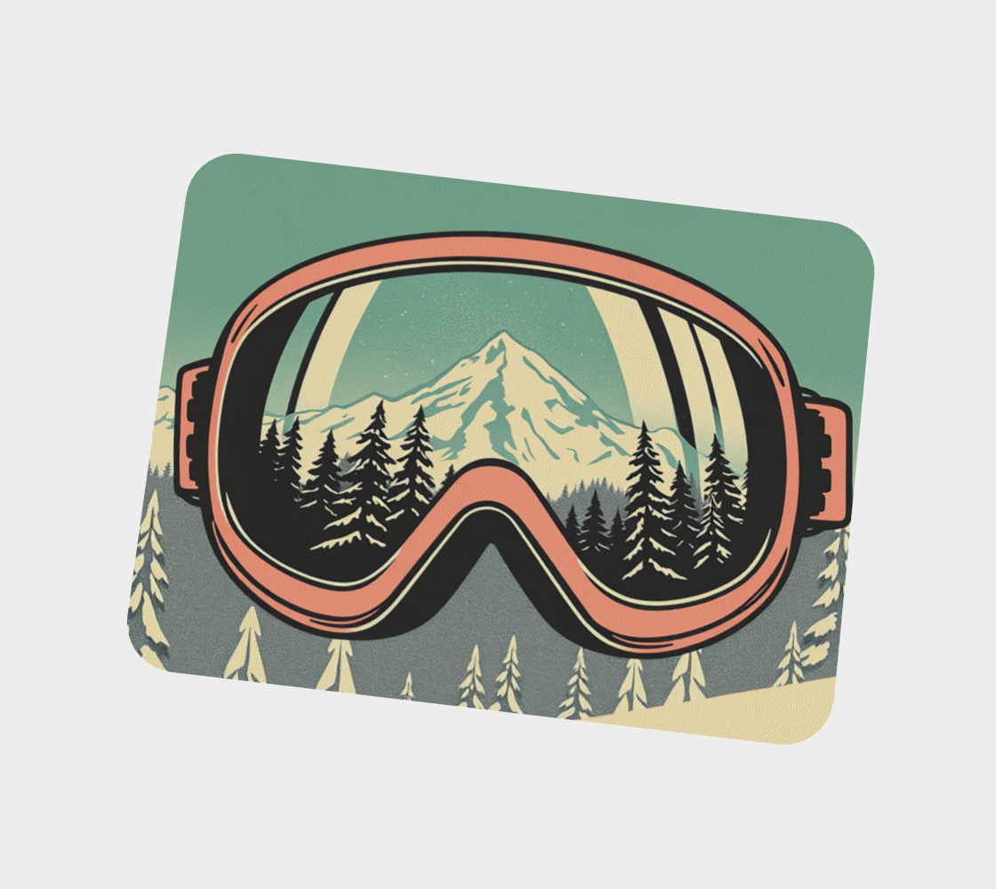 Placemat in Ski goggle tableware made in Canada