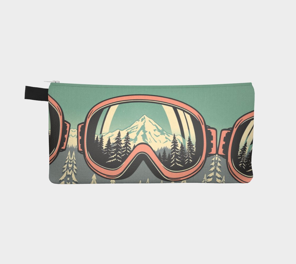 Pencil case ski goggles in dreamy