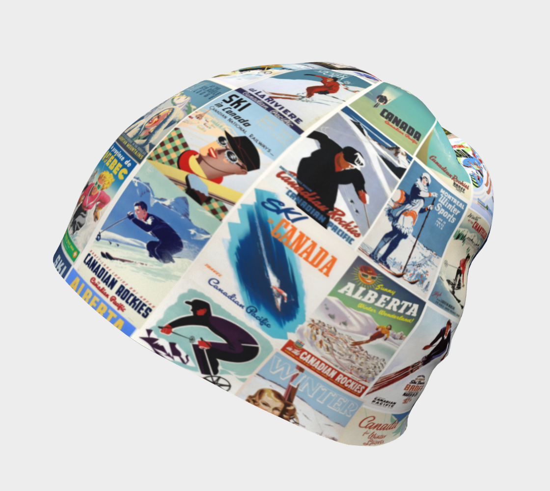 Beanie real Canadian Vintage Poster collage