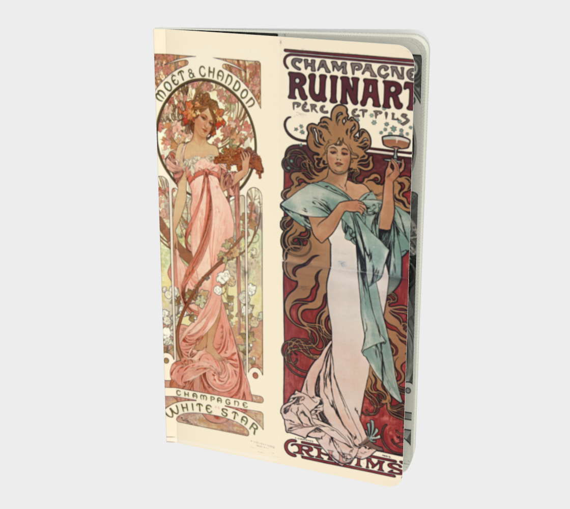 Notebook in Vintage champagne  collage