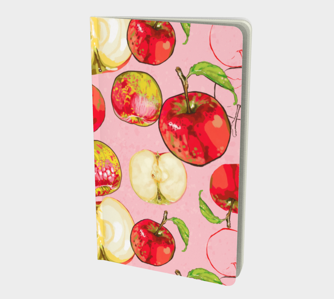 Notebook in Gabrielle's apple collage