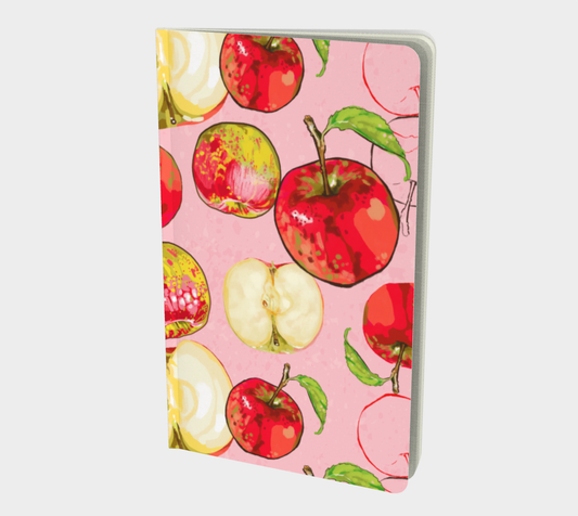 Notebook in Gabrielle's apple collage