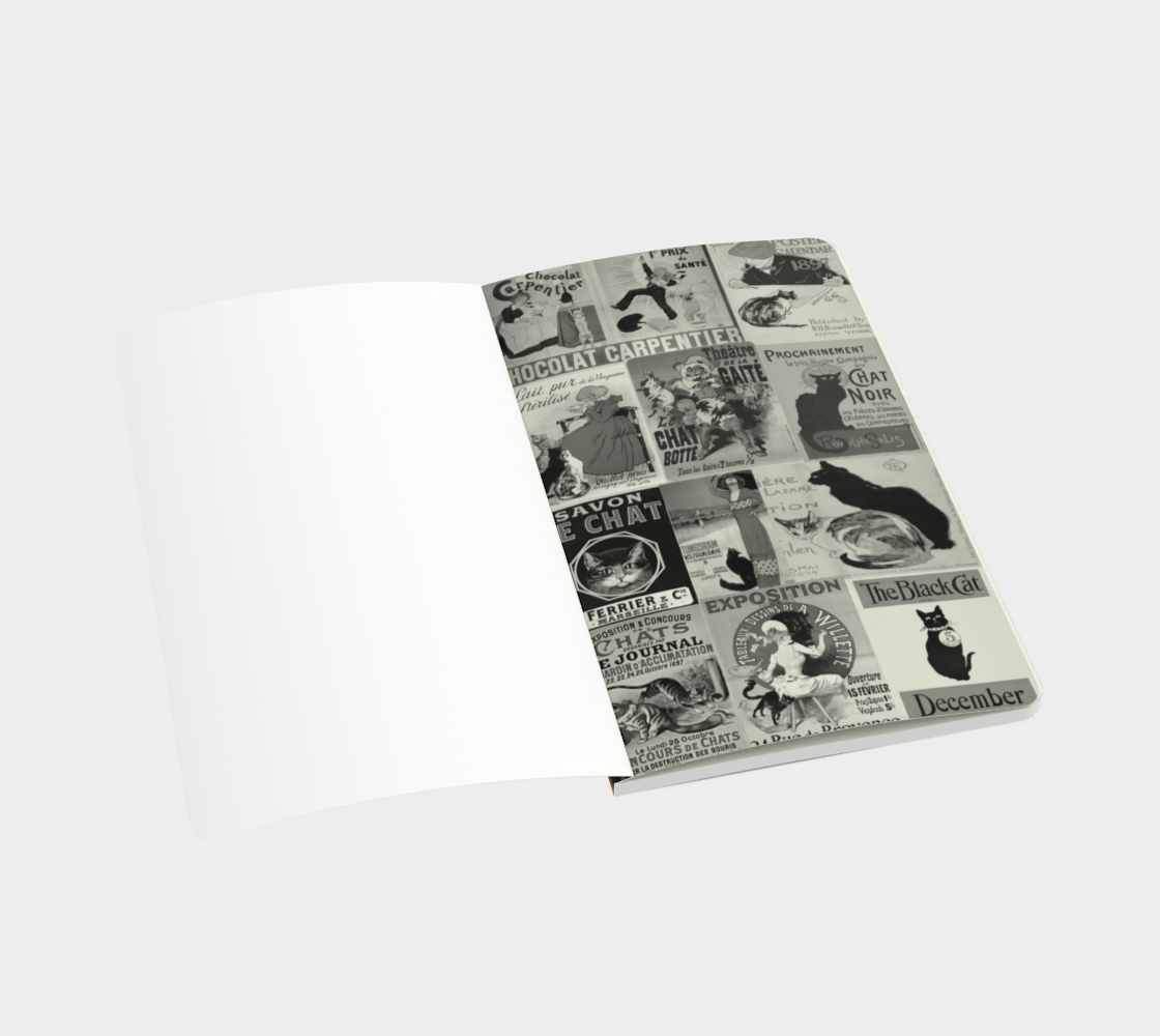 Notebook in Vintage Cat collage