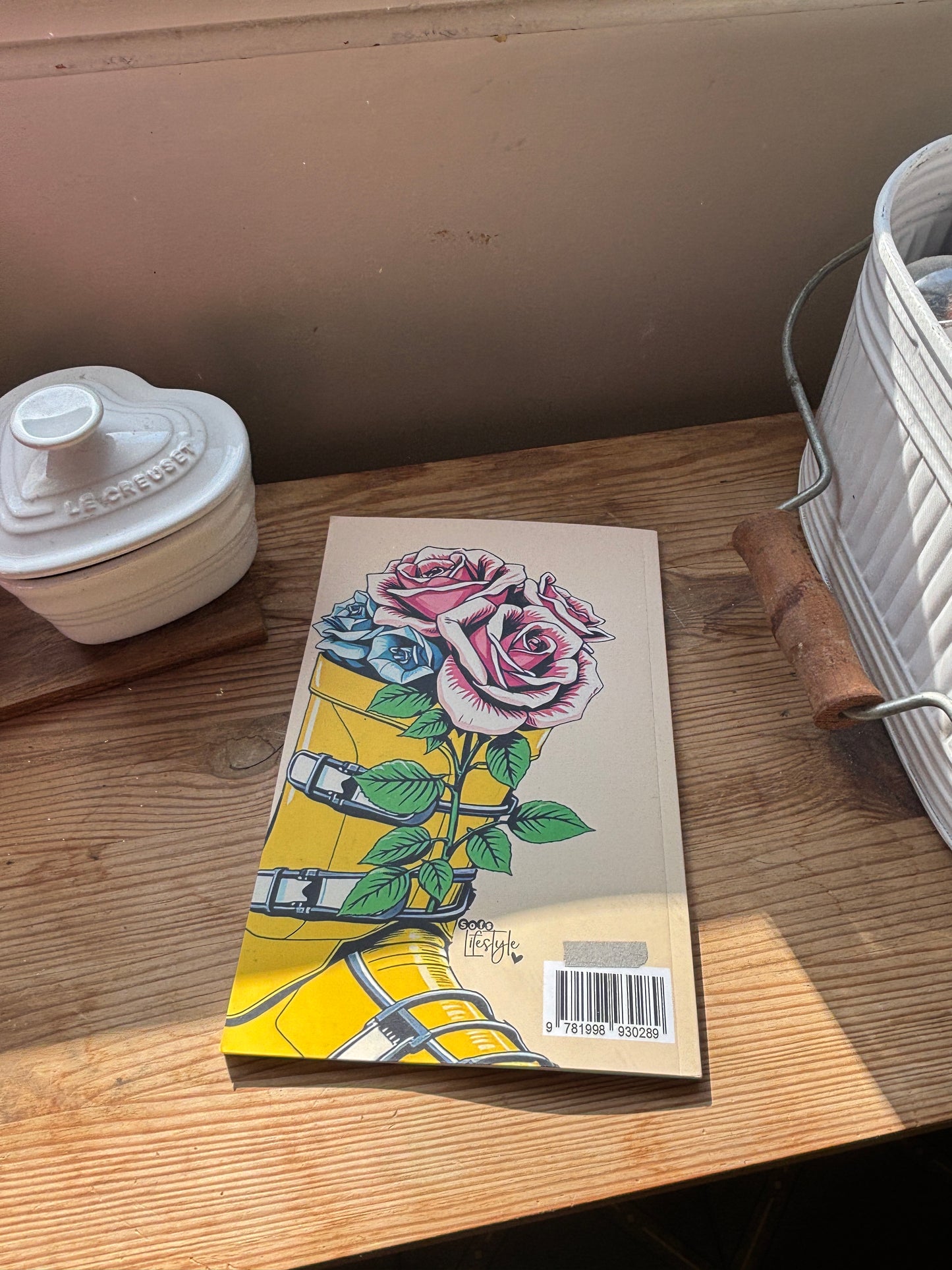 Notebook for everyday. Write notes, draw doodles or use as a Junk Journal. In Yellow Ski boots