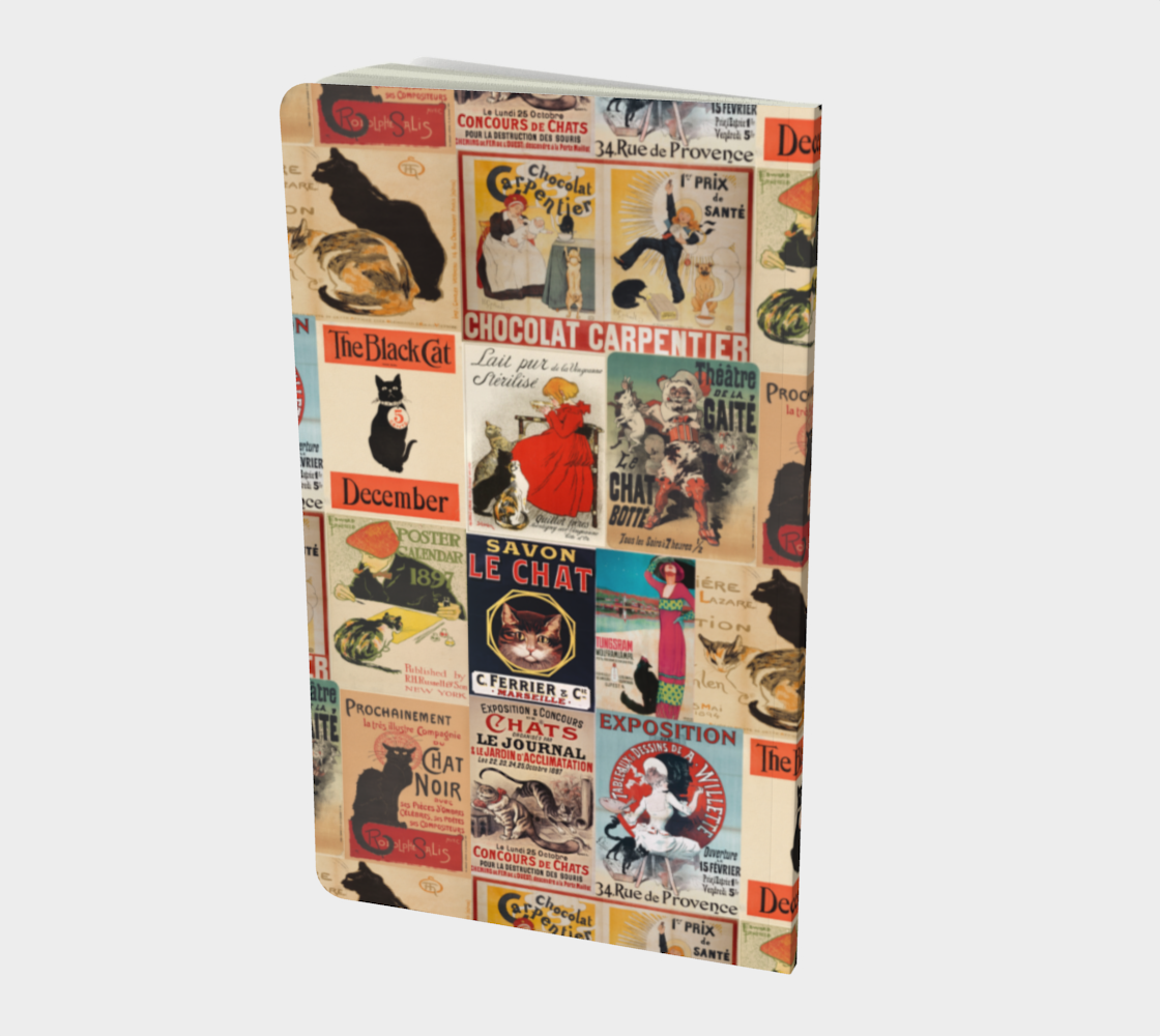 Notebook in Vintage Cat collage