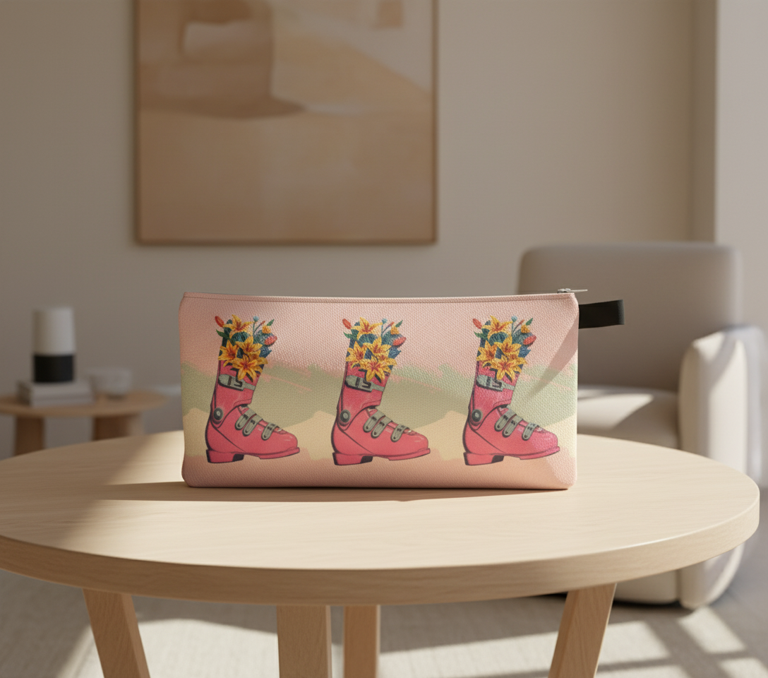 Trousse à crayons en Ski Bloom fabriquée à Montréal Canada