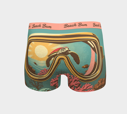 Boyshort Boxers brief in beach bum pink made in Canada