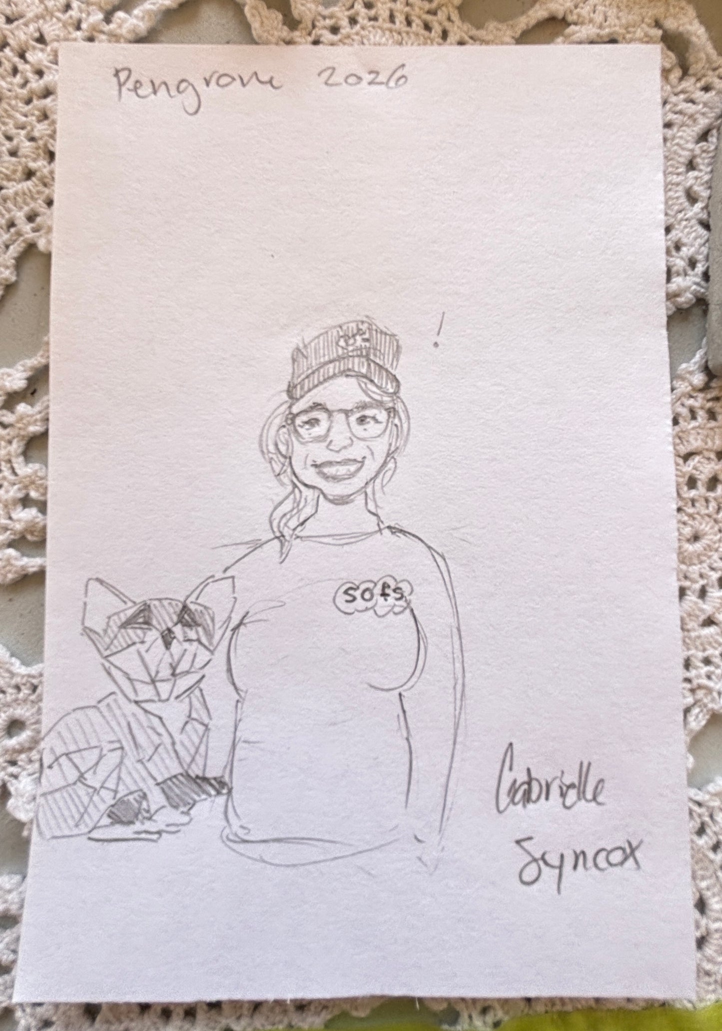 Gabrielle dessine des portraits et des scènes de votre événement