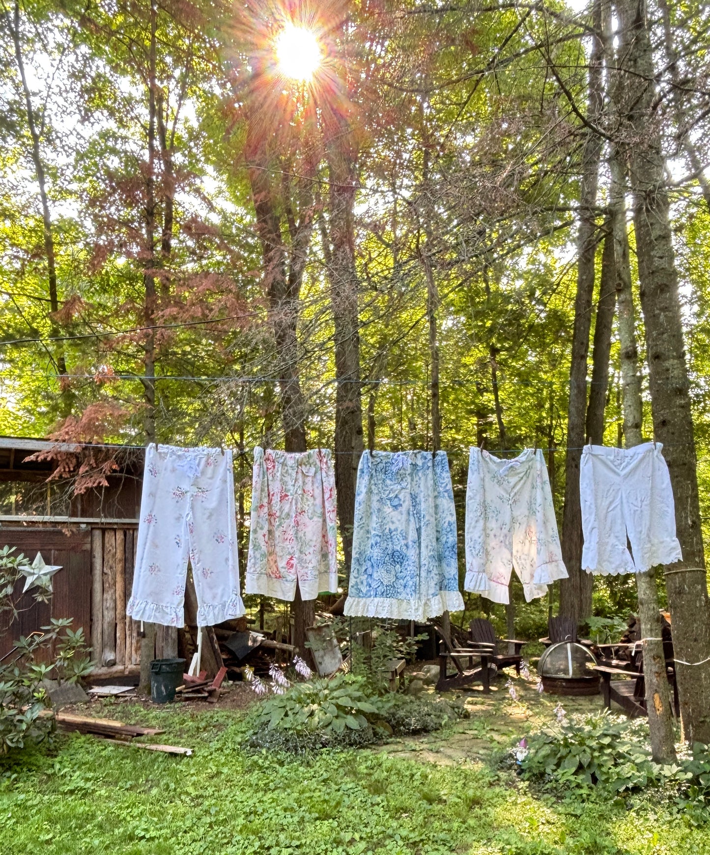 Bloomers. Fabriqués à partir de taies d'oreiller vintage Coton fleuri en petite taille