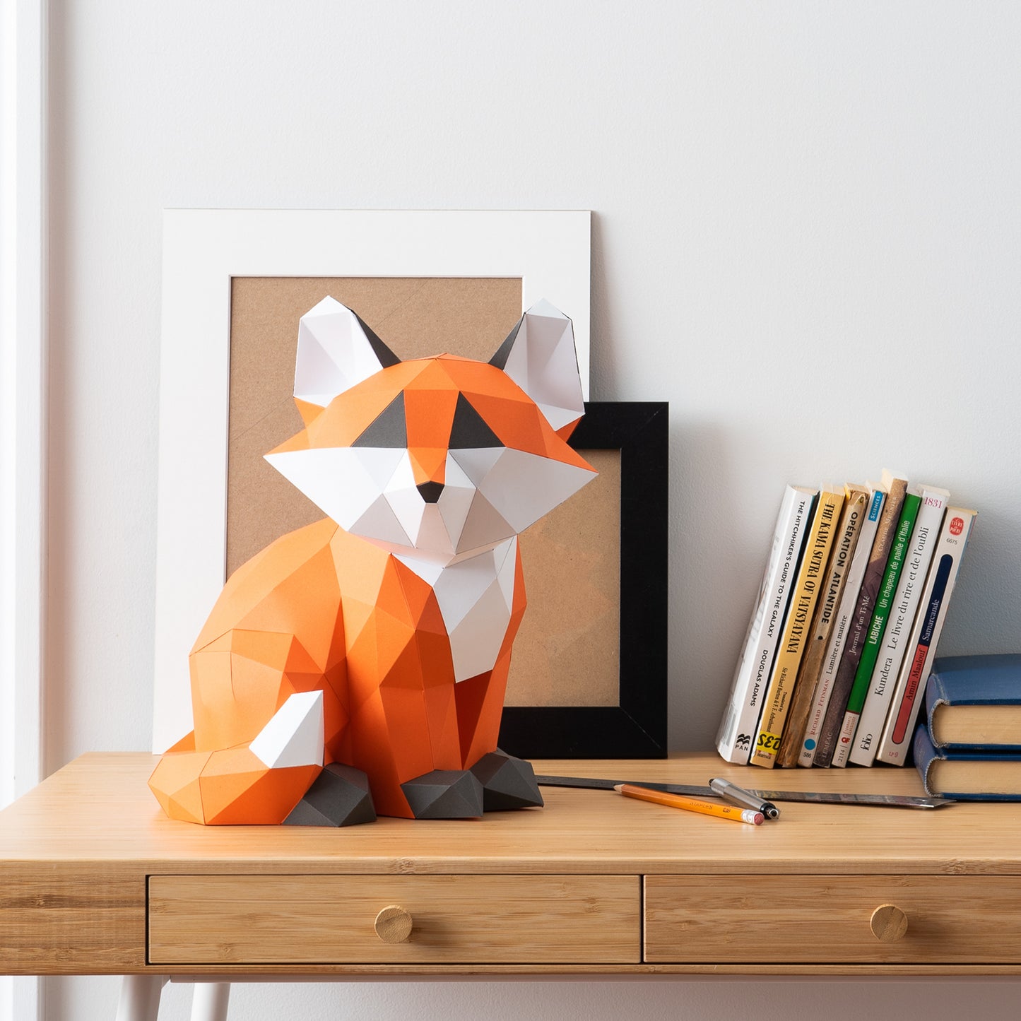 DIY Baby Fox 3D Origami paper model Kit