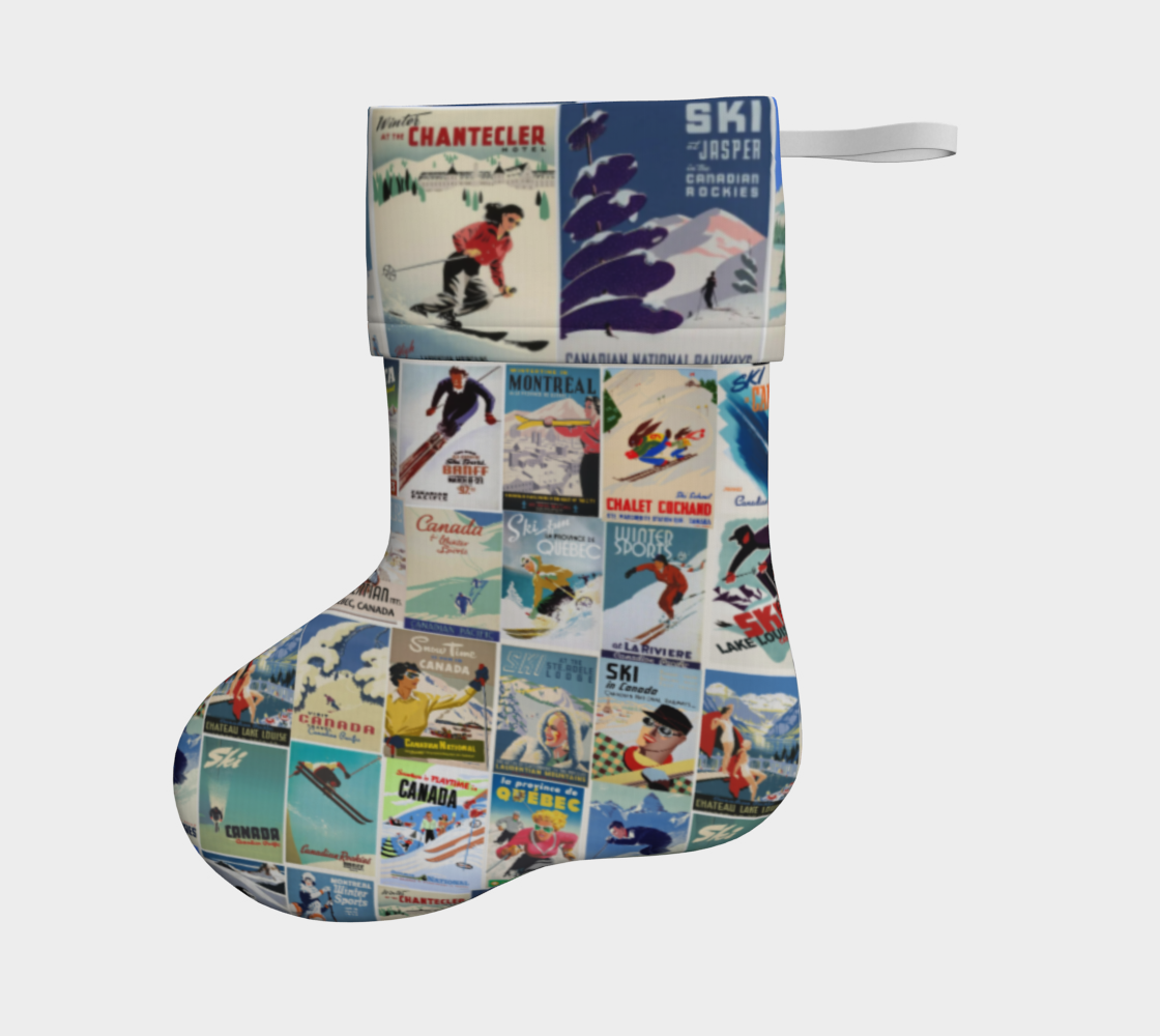 Stocking Ski Canada Vintage images made in Canada