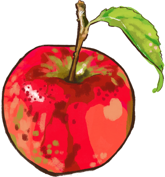 Sticker Apple perfect for journaling or decorations