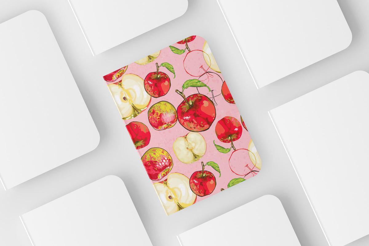 Notebook in Gabrielle's apple collage