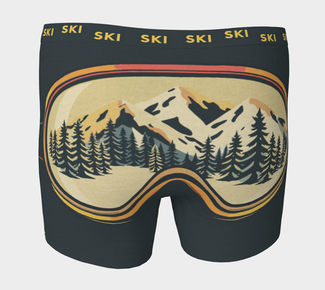Boxers avec lunettes de ski apaisantes fabriquées à Montréal, Canada