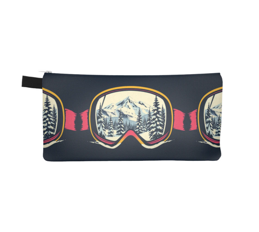 Pencil case ski goggles in black