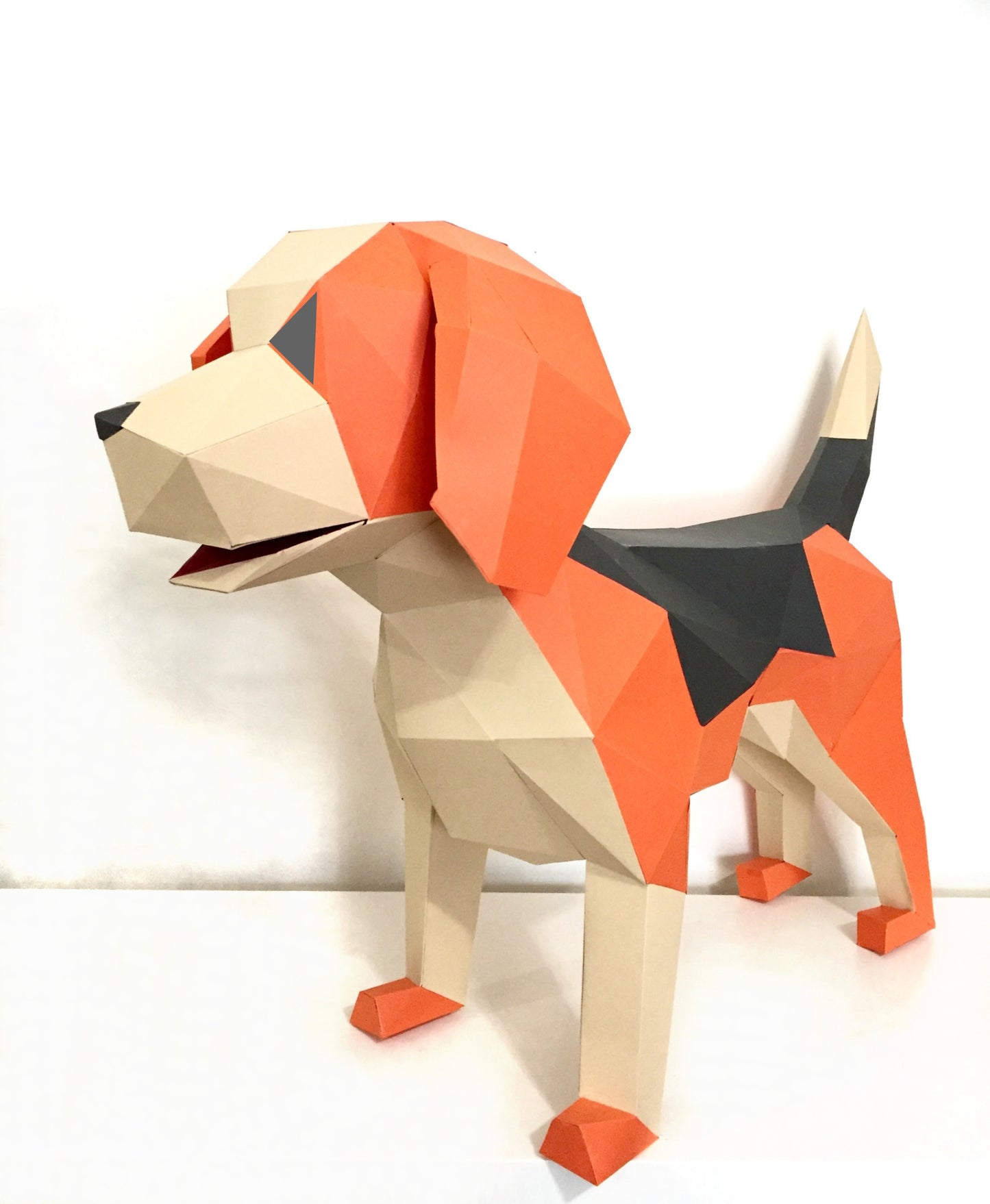 DIY Beagle 3D LUX paper origami model Kit