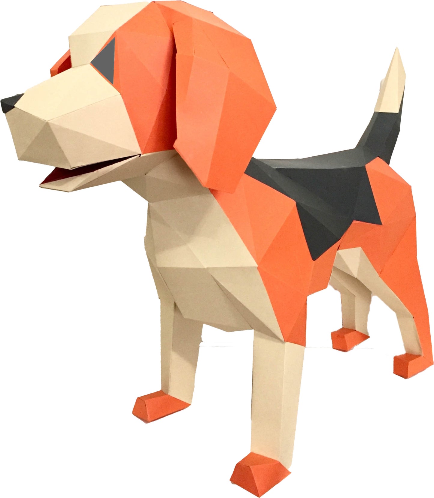 DIY Beagle 3D LUX paper origami model Kit