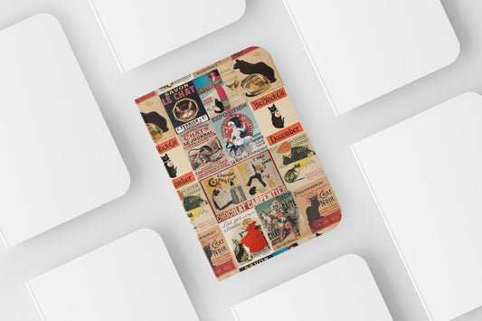 Notebook in Vintage Cat collage