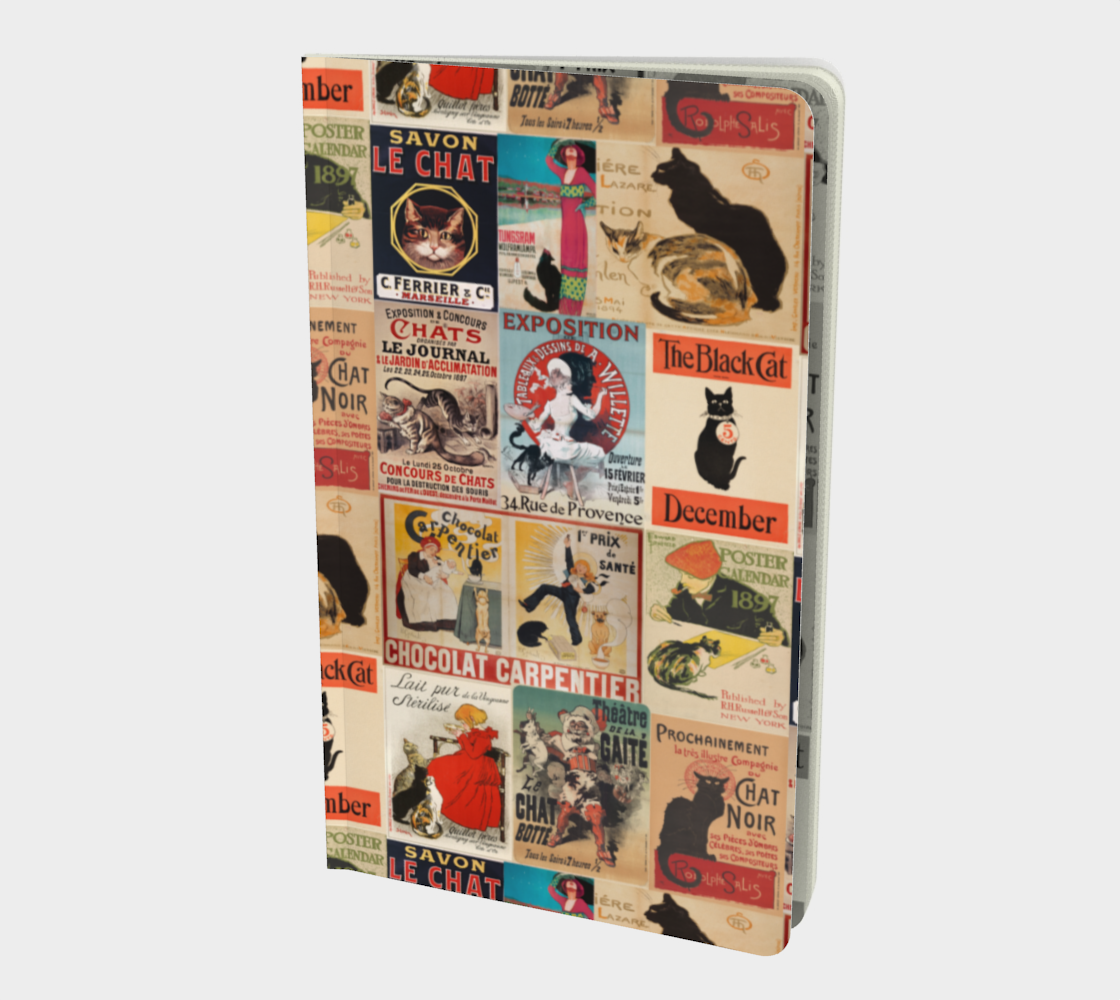 Notebook in Vintage Cat collage