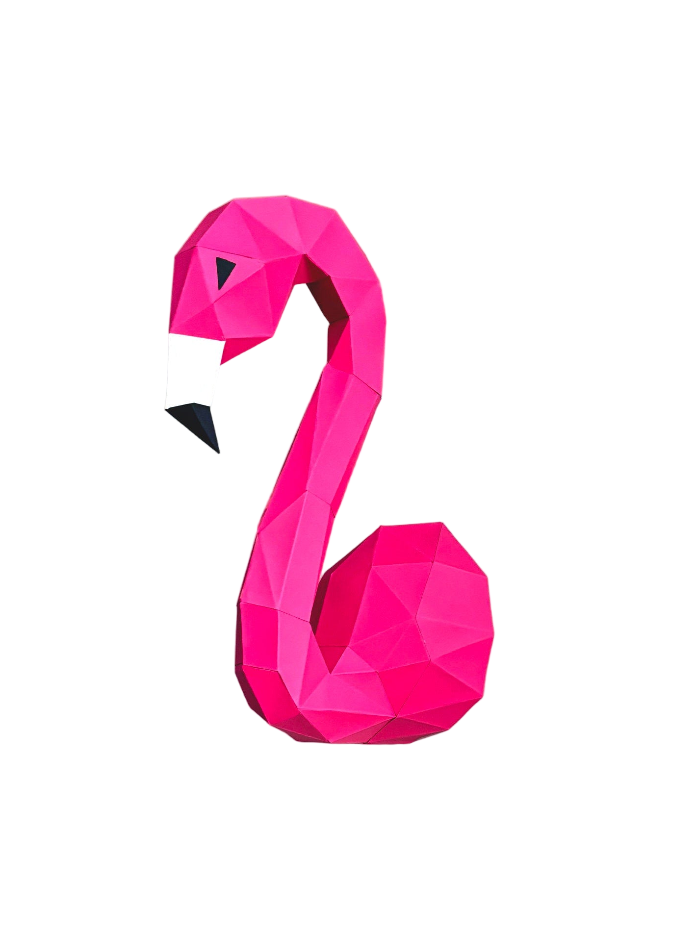 DIY Wall Flamingo 3D Origami paper model Kit