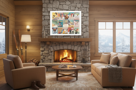 North America Ski Vintage posters Collage