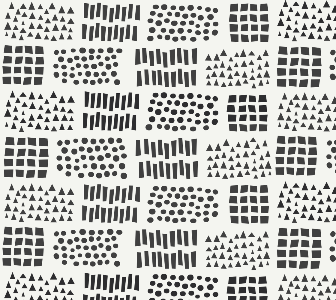 Bâtons et pierres en tissu noir Collage Art 100% coton pour projets d'art, d'artisanat et de couture