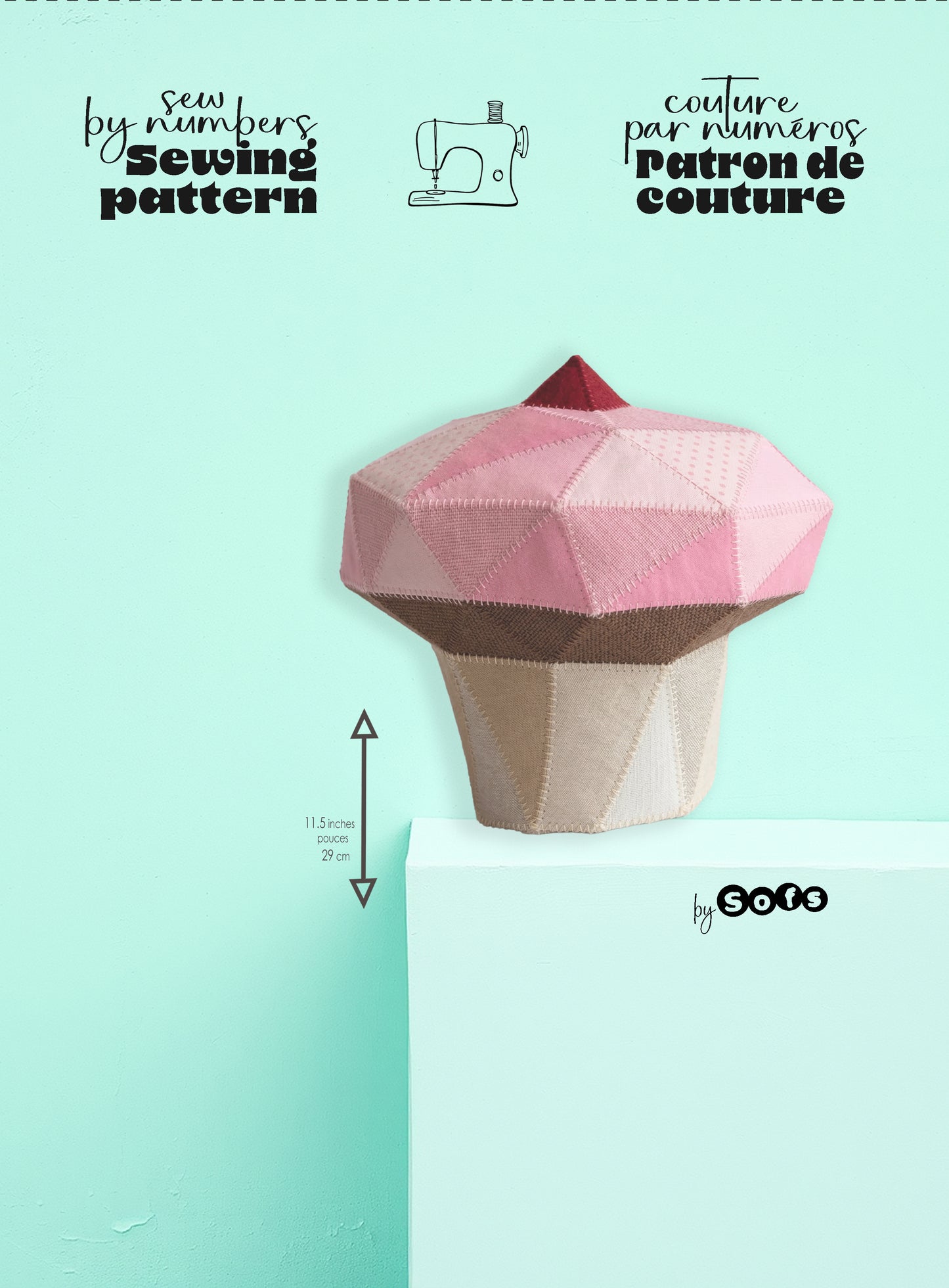 Sewing Patterns Cupcake– Sew by Numbers Plush Pattern - Made in Canada