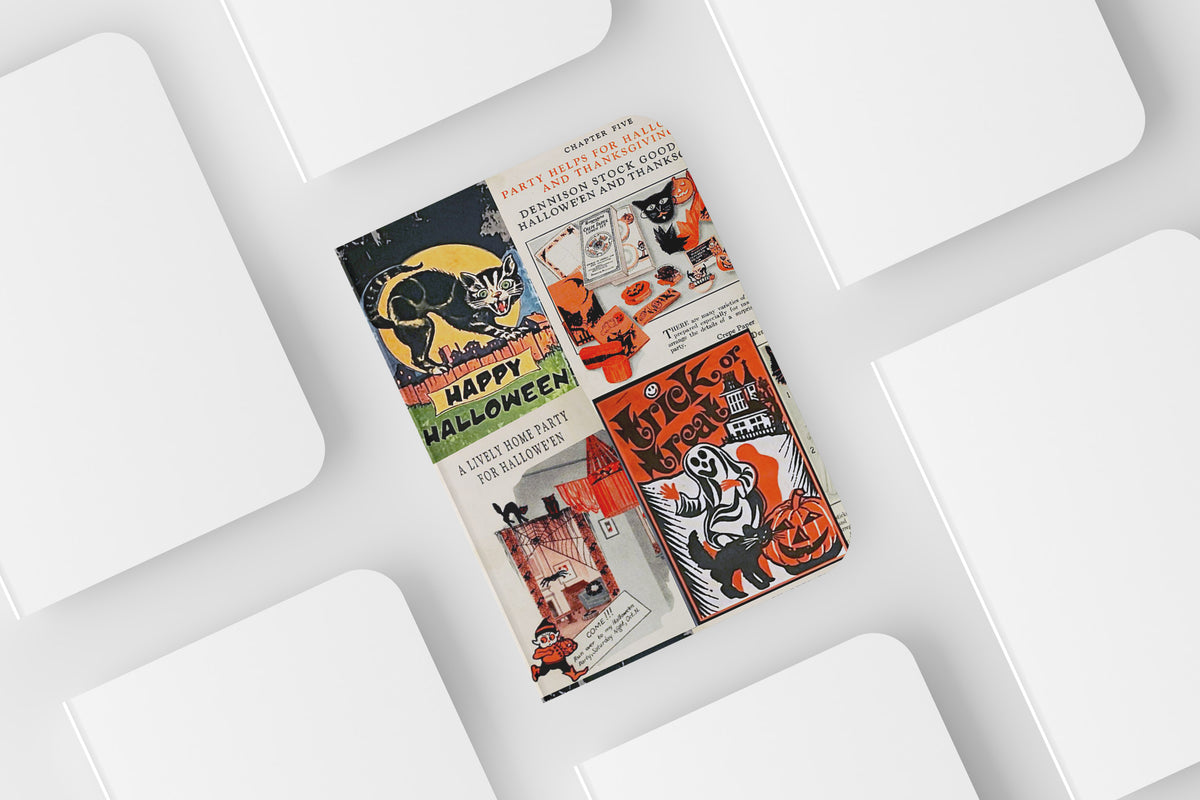 Notebook in Vintage Halloween collage