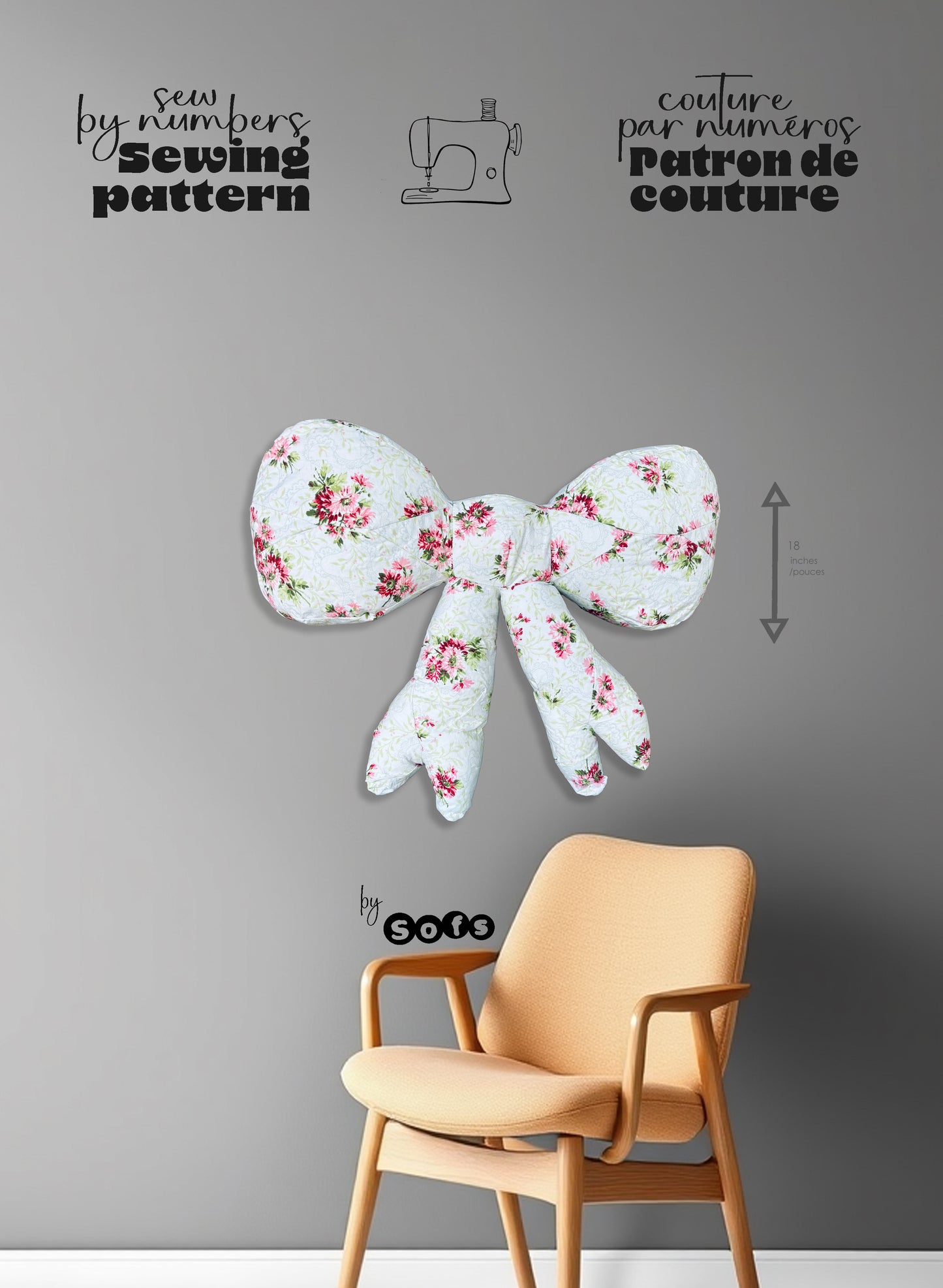 Patrons de couture nœuds – Patron de peluche à coudre par numéros – Fabriqué au Canada