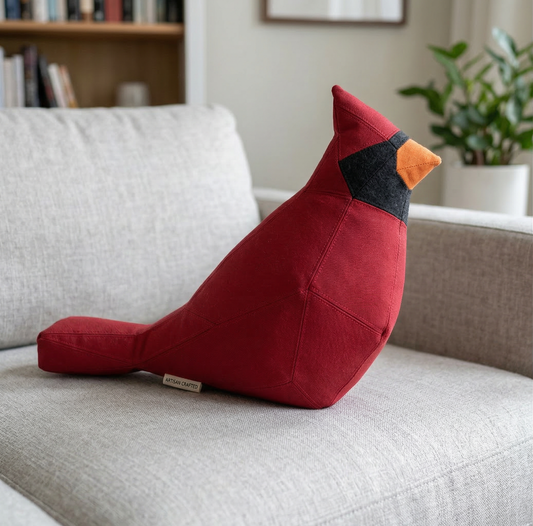Sewing Patterns Red Cardinal– Sew by Numbers Plush Pattern -