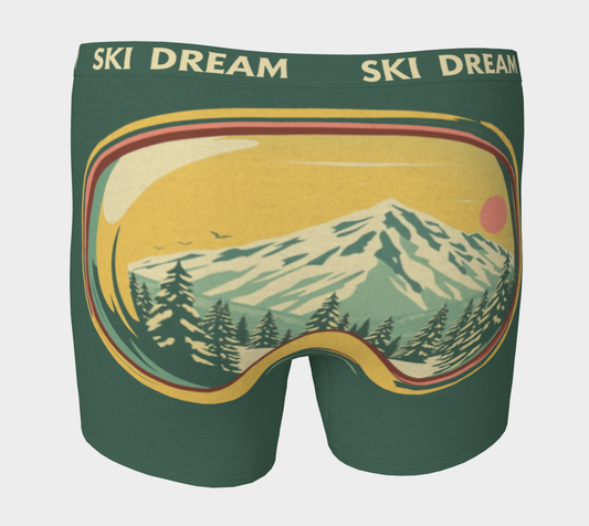 Boxers Unisexe en Ski Dream Boxers pour pyjama ou cadeau amusant pour les amateurs de ski