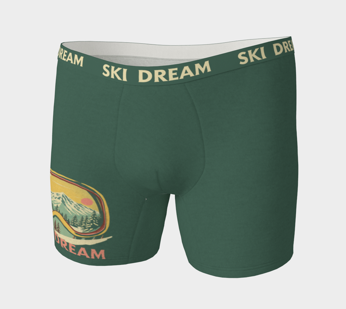 Boxers Unisexe en Ski Dream Boxers pour pyjama ou cadeau amusant pour les amateurs de ski